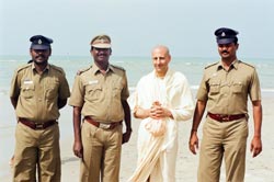 Radhanath Swami With Police