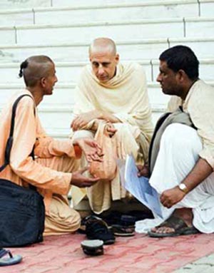 Radhanath Swami With Devotees